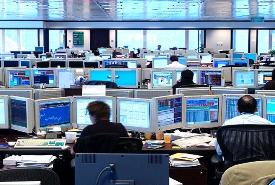 electronic trading floor